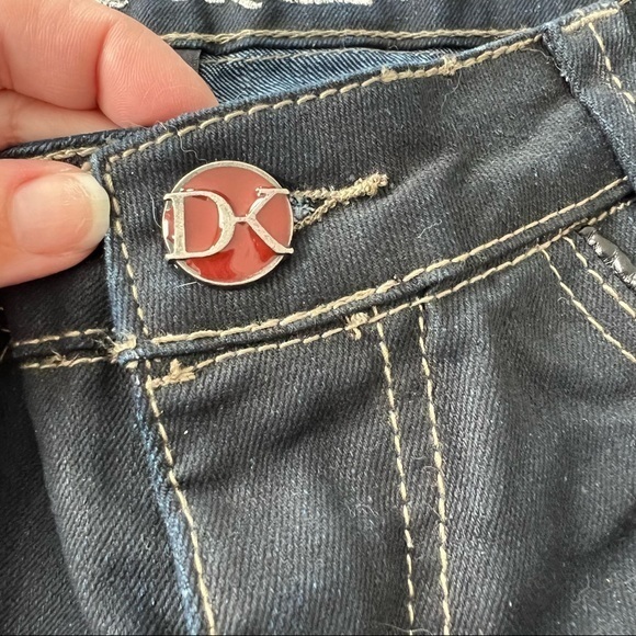 Dollhouse x Danity Kane low rise skinny jeans size 3 dark wash faux leather‎ - Picture 14 of 14